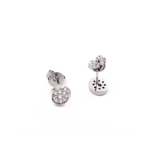 Luxenter Rhodium plattierter Brillant Zirkonia Ohrringe - Zasul - Image 3