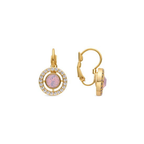 Luxenter Ohrringe mit glänzendem Zirkonia 18k goldfarben - Othal - Image 1