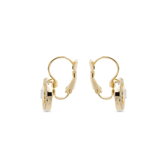 Luxenter Ohrringe mit glänzendem Zirkonia 18k goldfarben - Othal - Image 3