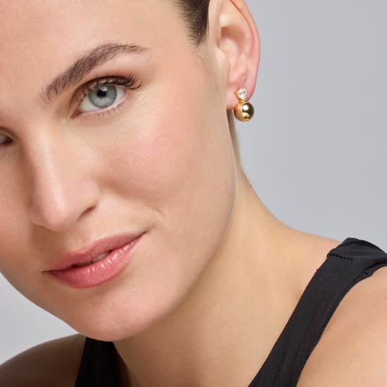 Luxenter Ohrringe mit glänzenden Zirkonia in 18k Gold - Miora - Image 2
