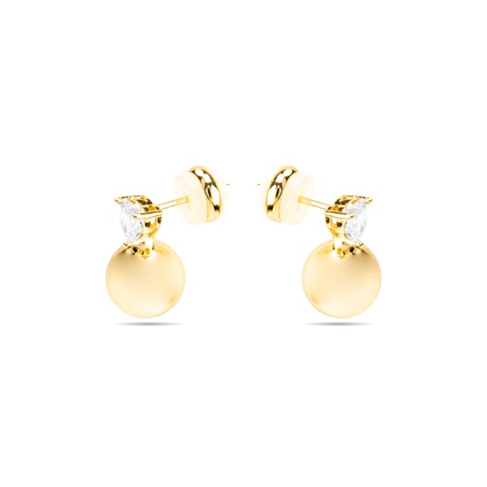 Luxenter Ohrringe mit glänzenden Zirkonia in 18k Gold - Miora - Image 3