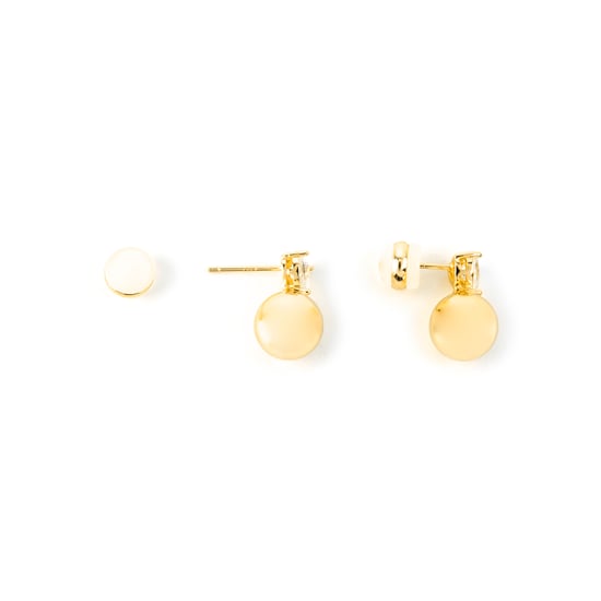 Luxenter Ohrringe mit glänzenden Zirkonia in 18k Gold - Miora - Image 4