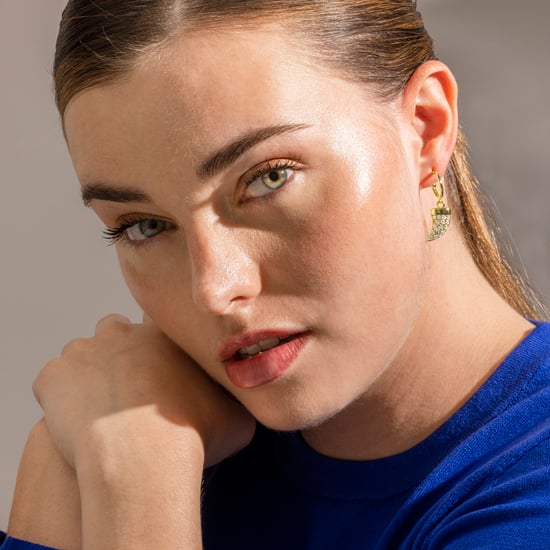 Luxenter Ohrringe aus 925er Sterlingsilber und 18k Gold mit Brillant Zirkonia - Dek - Image 2