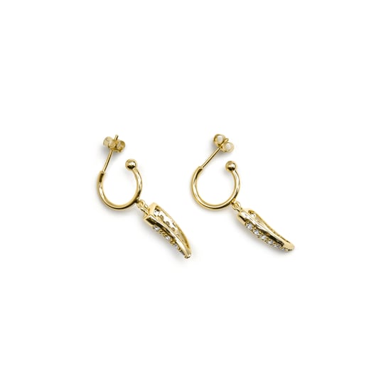 Luxenter Ohrringe aus 925er Sterlingsilber und 18k Gold mit Brillant Zirkonia - Dek - Image 4