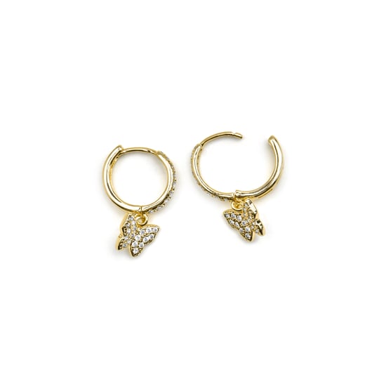 Luxenter Ohrringe mit glänzenden Zirkonia 18k Gold Finish - Thai - Image 3