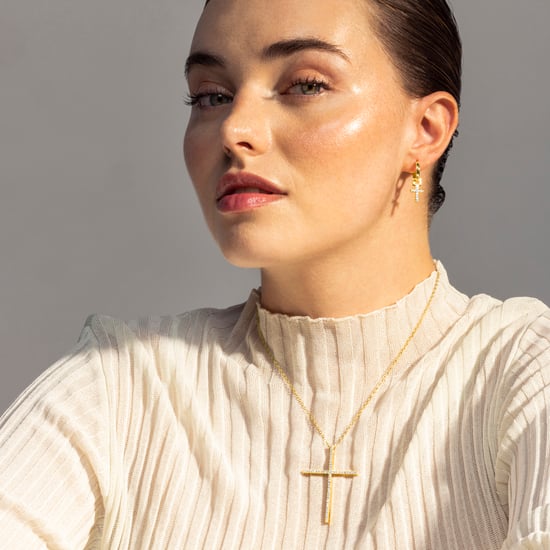 Luxenter Ohrringe aus 18k Gelbgold mit funkelnden Zirkonias - Lizel - Image 2