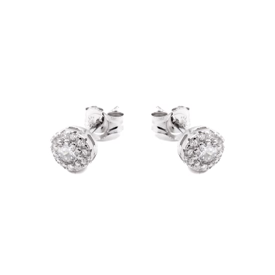 Luxenter Sterling Silber 925 Ohrringe mit rhodiniertem Brillant Zirkonia - Thib - Image 3