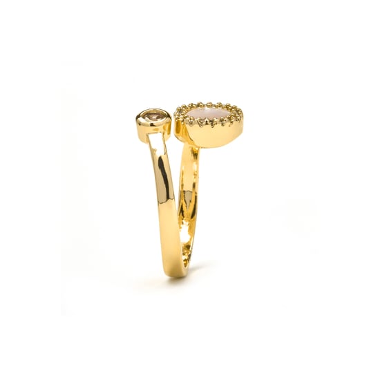 Luxenter Ring mit weißem Perlmutt aus 18k Gold - Yaran - Image 3
