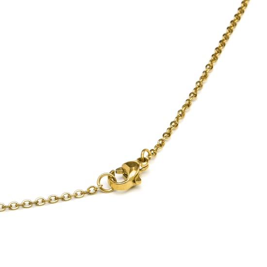 Luxenter-Halskette aus weißem Perlmutt in 18 Karat Gelbgold - Alphabet - Image 4