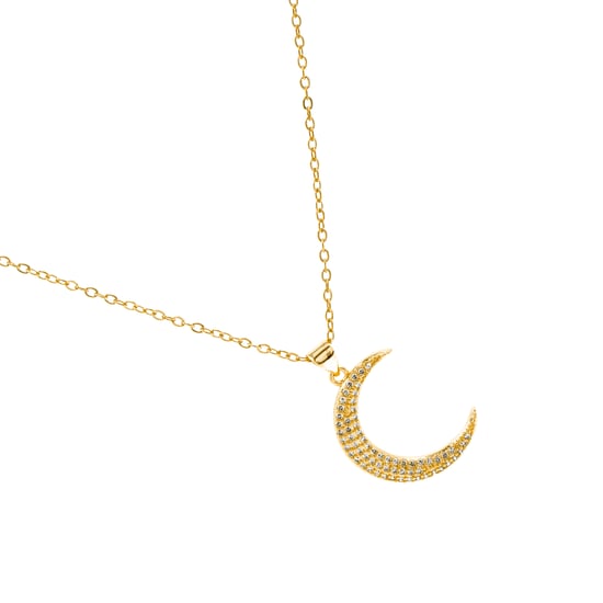 Luxenter Halskette mit glänzendem Zirkonia 18K Gold - Deoko - Image 3