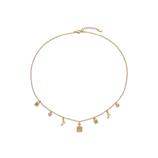 Luxenter Halskette mit glänzendem Zirkonia 18k Gold Finish - Hifast - Image 3