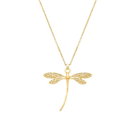 Luxenter Halskette mit glänzendem 18K Gold Finish Zirkonia - Kual - Image 1