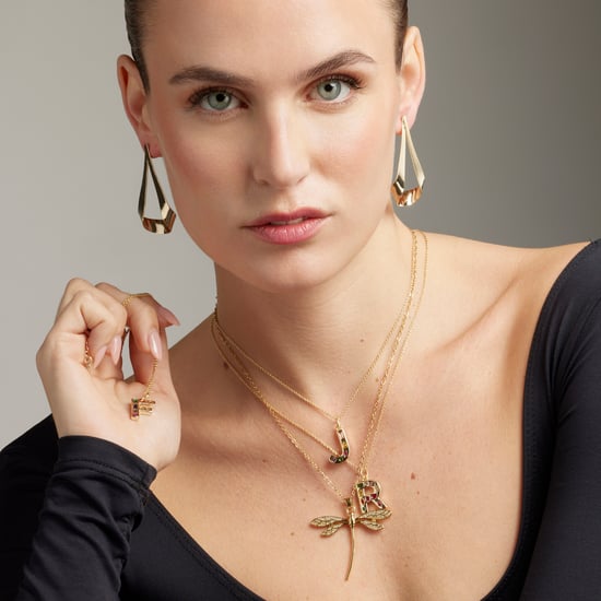 Luxenter Halskette mit glänzendem 18K Gold Finish Zirkonia - Kual - Image 2