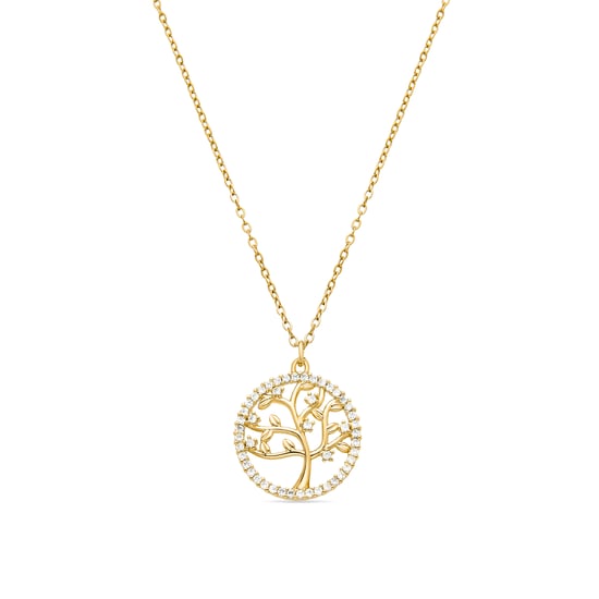 Luxenter Halskette mit glänzendem Zirkonia 18K Gold - Gorbou - Image 1