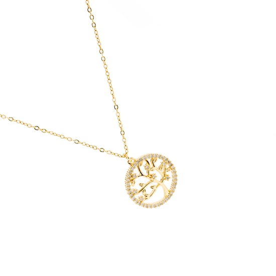 Luxenter Halskette mit glänzendem Zirkonia 18K Gold - Gorbou - Image 2