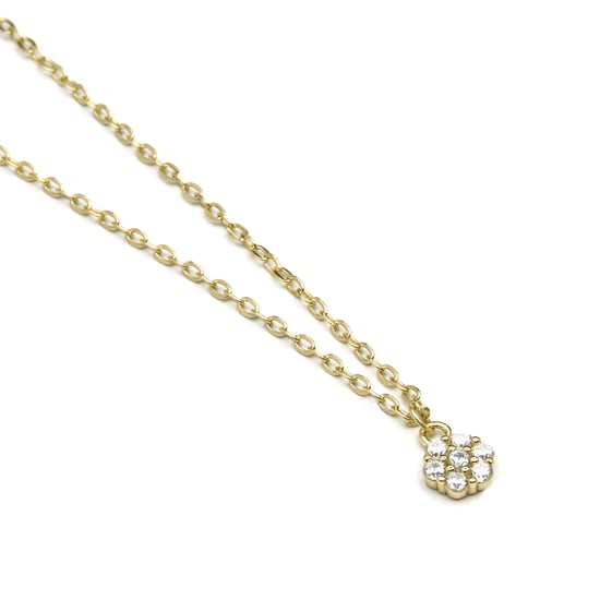 Luxenter-Halskette aus 925er Sterlingsilber und Brillant-Zirkonia in 18k Gelbgold - Oris - Image 3