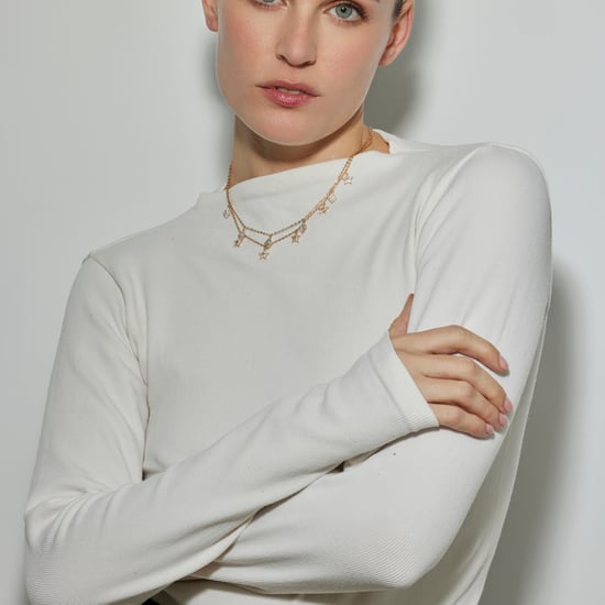 Luxenter Halskette mit glänzendem 18k Gold Finish Zirkonia - Tingi - Image 2