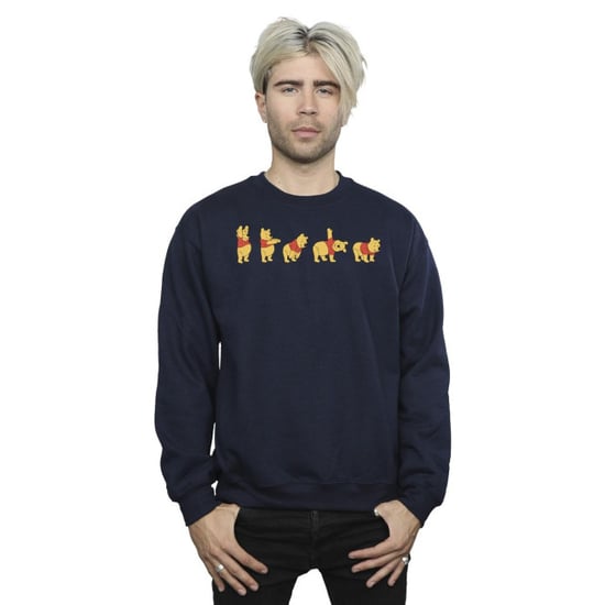 Disney Herren Winnie The Pooh Stretching Sweatshirt (Marineblau) - Image 3