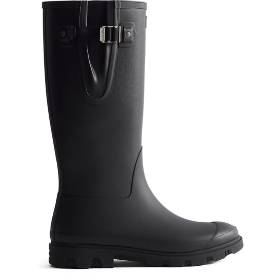 Hunter Downpour Verstellbare Gummi Stiefel Damen Schwarz Wellington Stiefel - Image 4