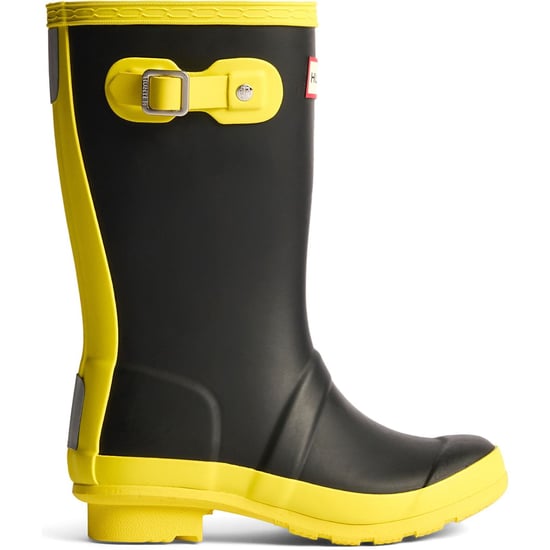 Hunter Junior Originals Gummistiefel Kinder Schwarz/Leuchtendes Gelb - Image 4