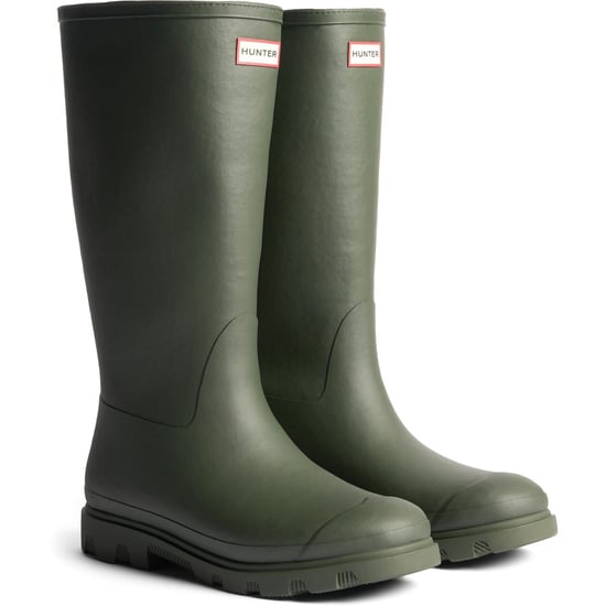 Hunter Downpour Tall Isolierte Gummistiefel Herren Dunkeloliv Wellington Stiefel - Image 1