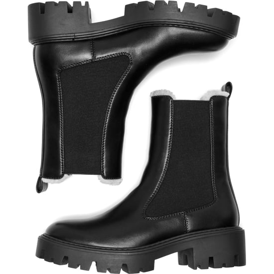ONLY BETTY-9 WARM FÜTTERTE Polyurethan Damen Schwarze Absatz-Stiefeletten - Image 3