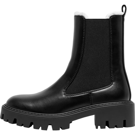 ONLY BETTY-9 WARM FÜTTERTE Polyurethan Damen Schwarze Absatz-Stiefeletten - Image 4