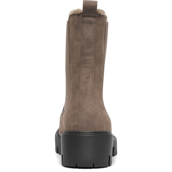 ONLY BETTY-9 WARM FÜTTERTE Polyurethan Damen Braune Stone Absatz Stiefeletten - Image 2