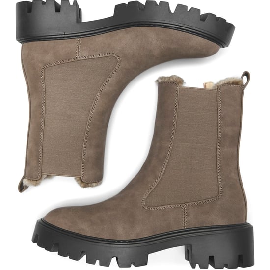 ONLY BETTY-9 WARM FÜTTERTE Polyurethan Damen Braune Stone Absatz Stiefeletten - Image 3