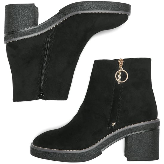 ONLY BABETTE Polyurethan Damen schwarze/goldene Absatzstiefeletten - Image 3