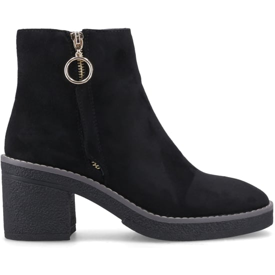 ONLY BABETTE Polyurethan Damen schwarze/goldene Absatzstiefeletten - Image 4
