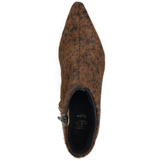Dune Odore Leder Damen Tan Absatz Stiefeletten - Image 3