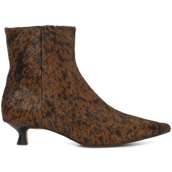 Dune Odore Leder Damen Tan Absatz Stiefeletten - Image 4