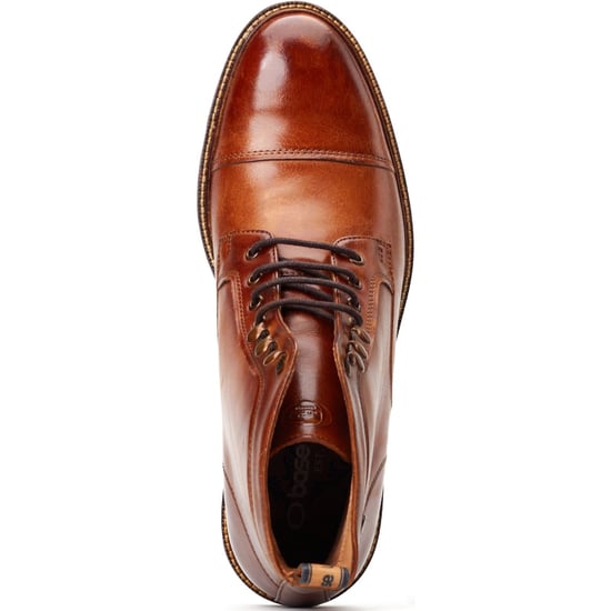 Base London Plymouth Leder Herren Stiefeletten in verbranntem Tan - Image 4