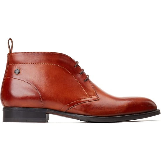 Base London Wallis Leder Herren Ankle Boots in verbranntem Tan - Image 5
