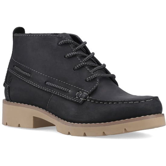 Sperry Savanna Leder Damen Stiefel Schwarz - Image 1