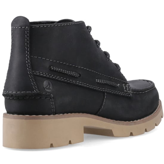 Sperry Savanna Leder Damen Stiefel Schwarz - Image 2