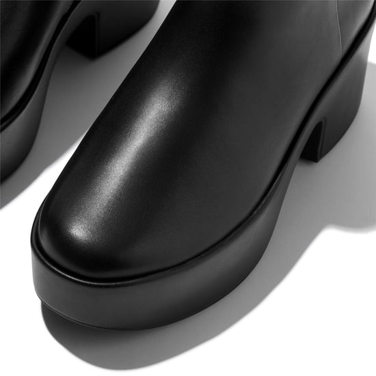 FitFlop Plattform-Stiefeletten aus Leder für Damen in Schwarz - Image 5