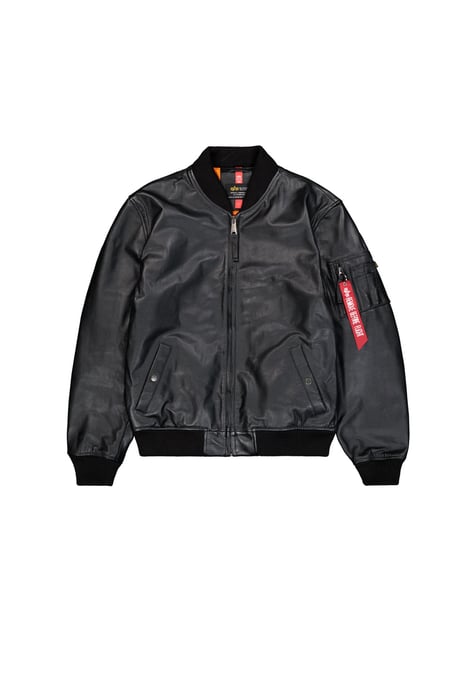 MA-1 Leather LF Bomber Jacket - Image 1