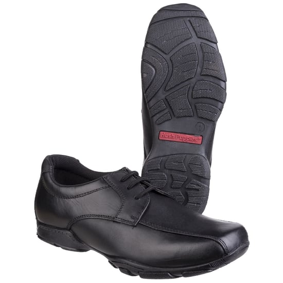 Hush Puppies Vincente Senior Lederslipper In Schwarz Für Jungen - Image 3