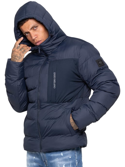 Enzo Milano | Herren Kapuzen-Pufferjacke - Image 3