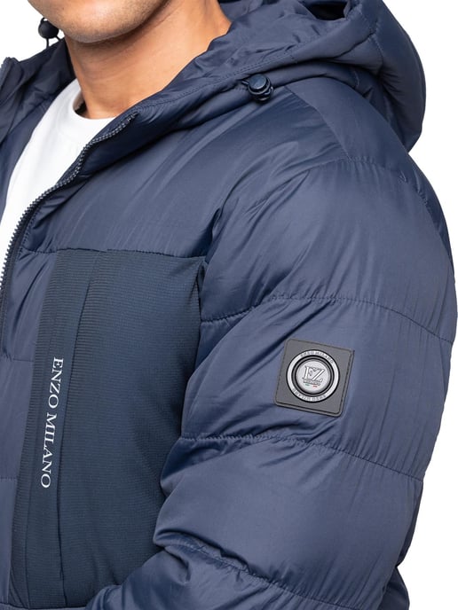 Enzo Milano | Herren Kapuzen-Pufferjacke - Image 4