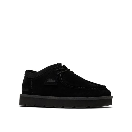 Clarks Originals Meare Wallabee Wildleder Herren Schwarz Schnürschuhe - Image 1