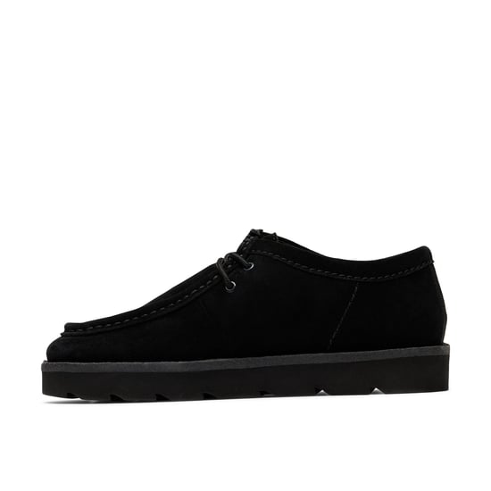 Clarks Originals Meare Wallabee Wildleder Herren Schwarz Schnürschuhe - Image 3