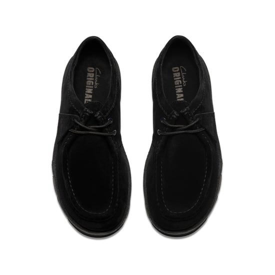 Clarks Originals Meare Wallabee Wildleder Herren Schwarz Schnürschuhe - Image 6