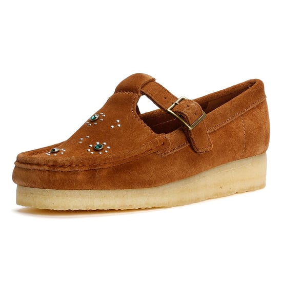 Clarks Originals Wallabee T Bar Suede Damenschuhe In Braun - Image 3
