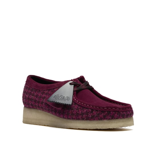Clarks Originals Wallabee Damen Lila Textilschuhe - Image 2