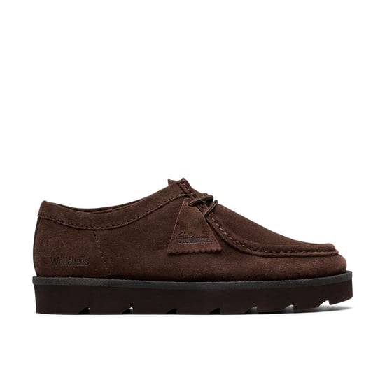 Clarks Originals Meare Wallabee Wildleder Herren Schnürschuhe Dunkelbraun - Image 2