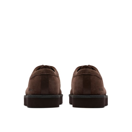 Clarks Originals Meare Wallabee Wildleder Herren Schnürschuhe Dunkelbraun - Image 5