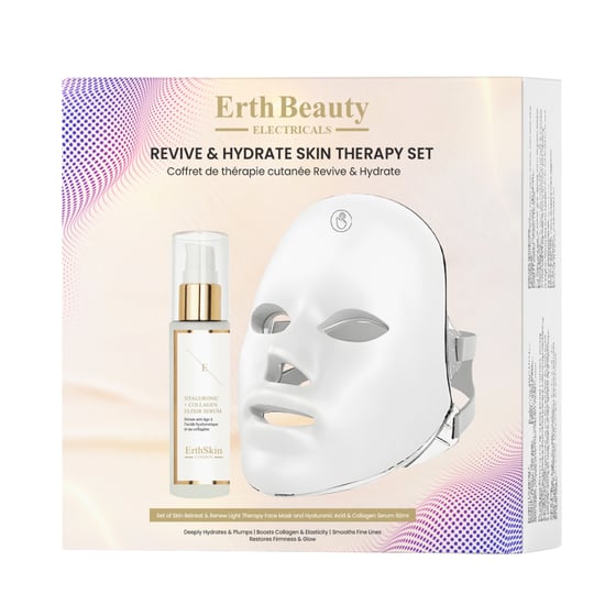 'REVIVE & HYDRATE HAUTTHERAPIE SET (HAUTRÜCKZUG & VERJÜNGUNGSLICHTTHERAPIENMASKE + HA SERUM 60ML)' - Image 1